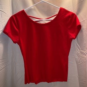 red soft tee